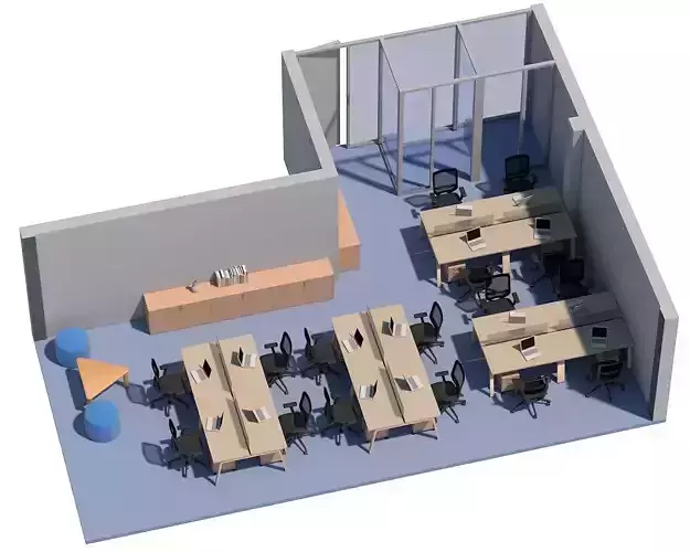 Office Space 3D model