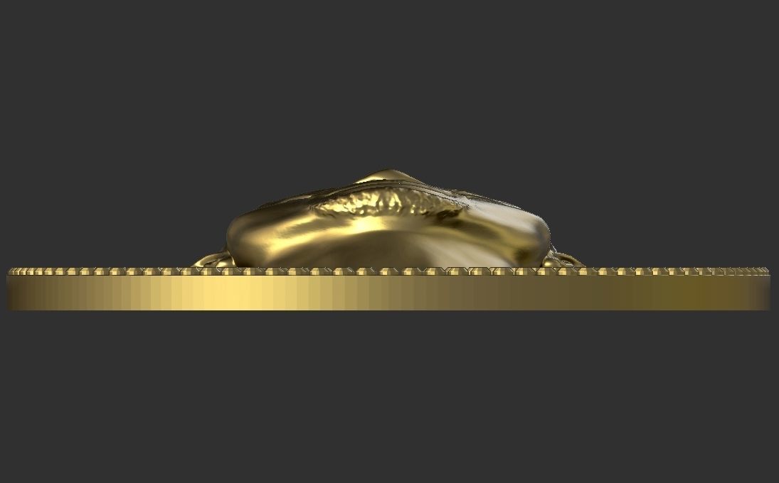 Tupac Shakur medallion pendant 3D printing ready stl obj 3D print model_13