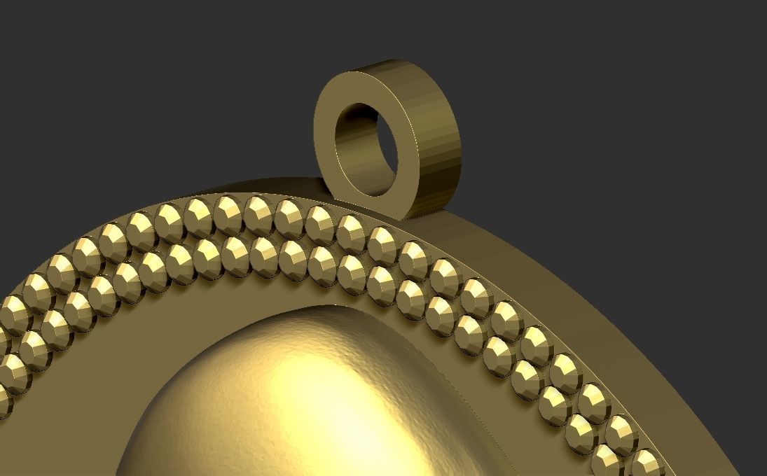 Tupac Shakur medallion pendant 3D printing ready stl obj 3D print model_27