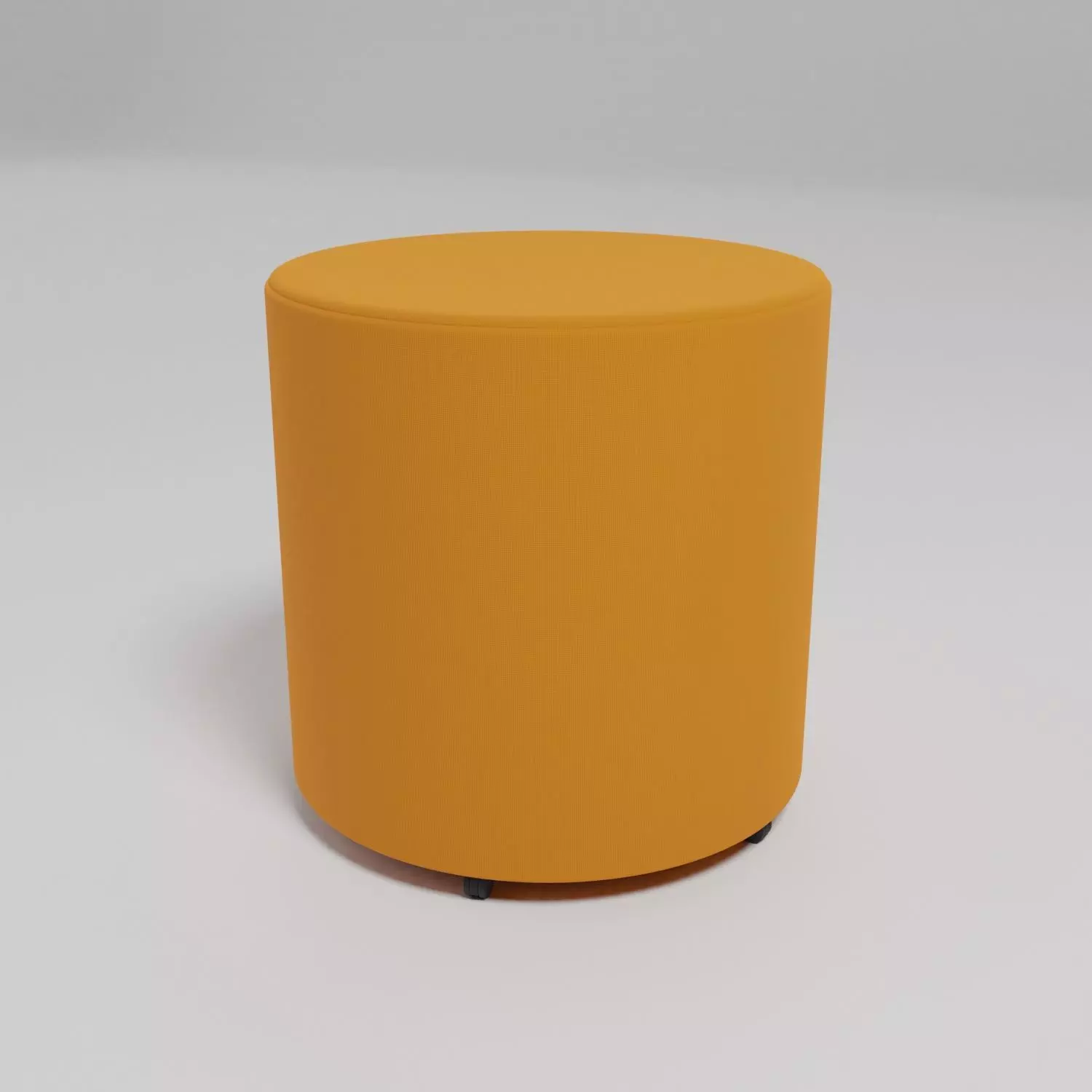 MIX - rounded pouf with castors - Free 3D model
