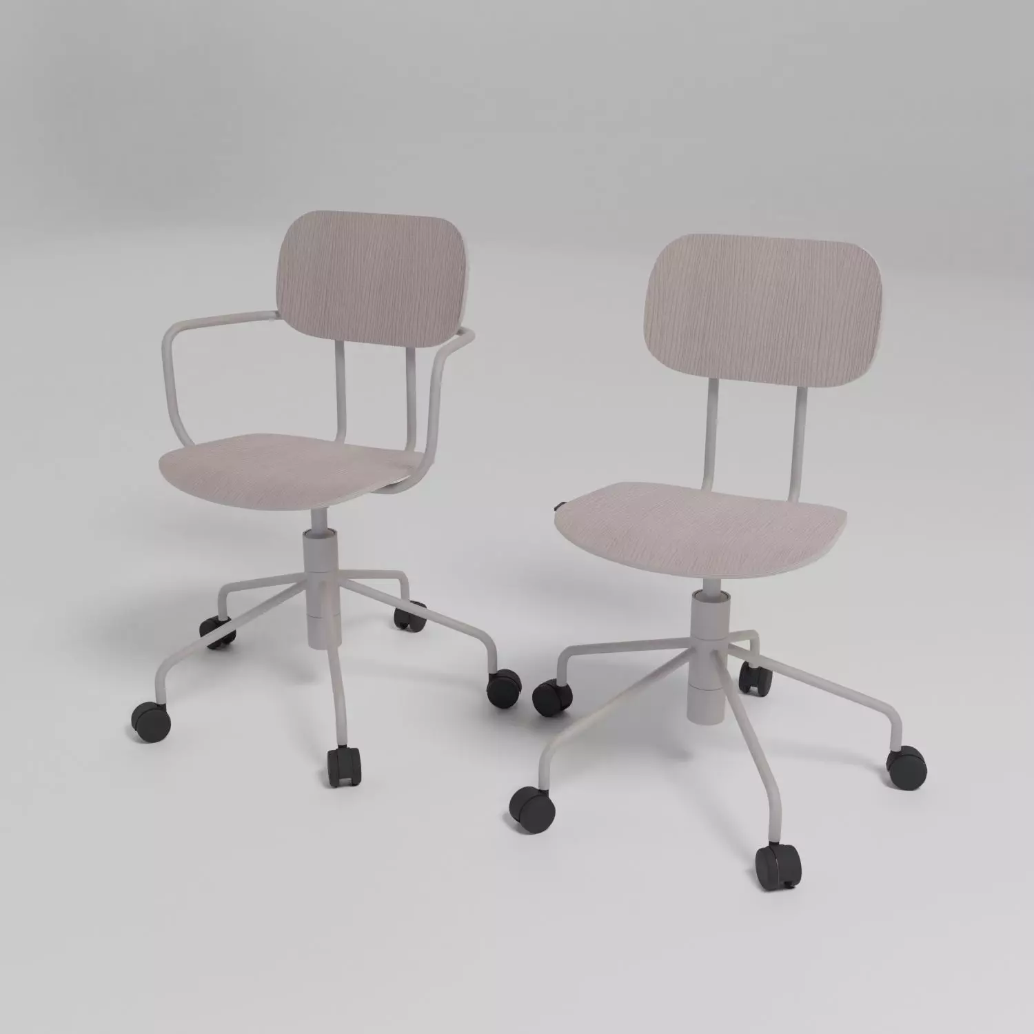 NEW SCHOOL - Swivel chair with integrated cushion - Free 3D model