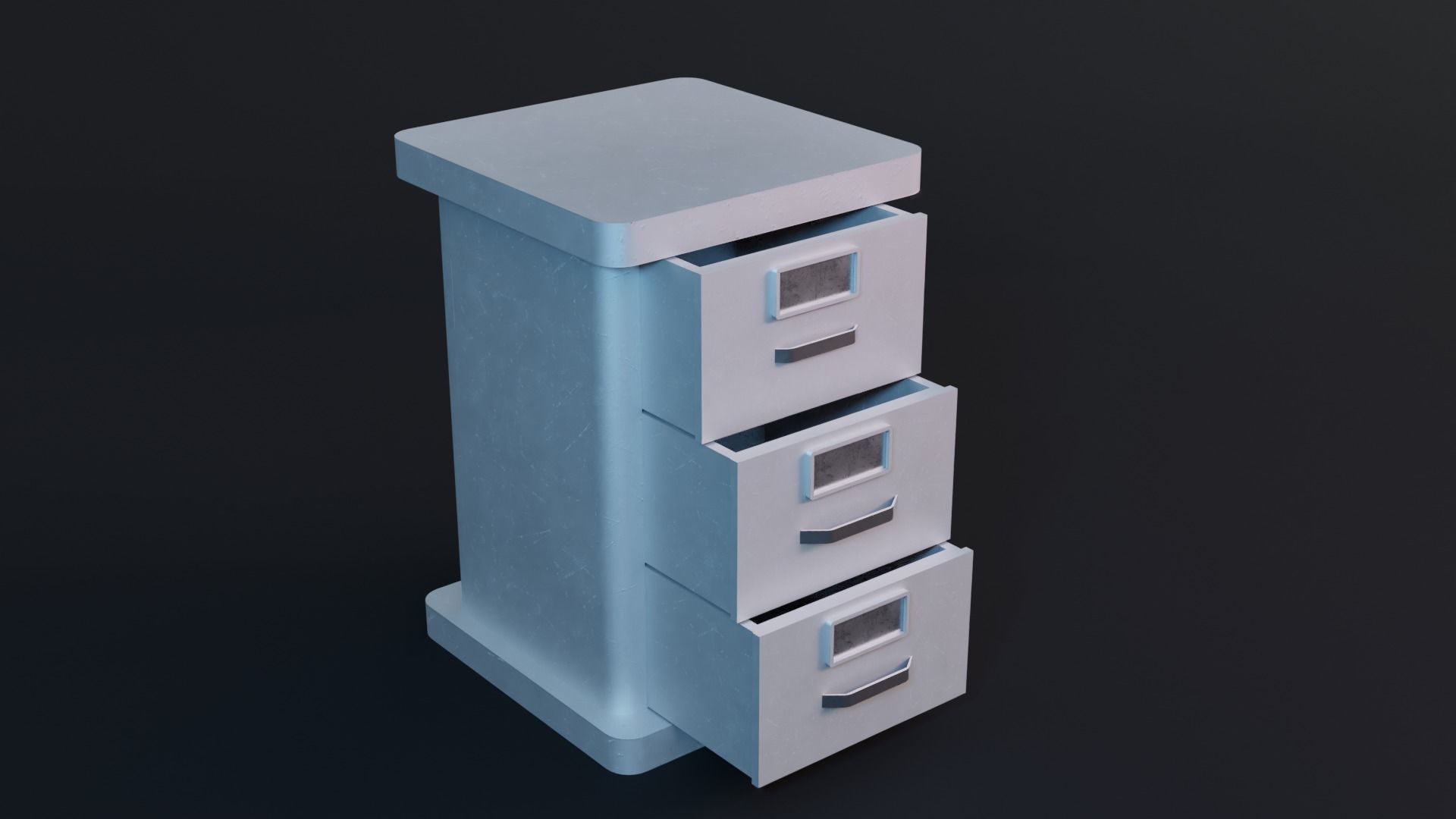 Cabinet - Game Ready - Low Poly PBR 3D Model Low-poly 3D model_1