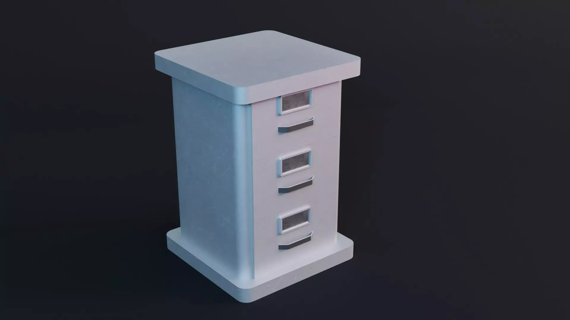 Cabinet - Game Ready - Low Poly PBR 3D Model Low-poly 3D model_0