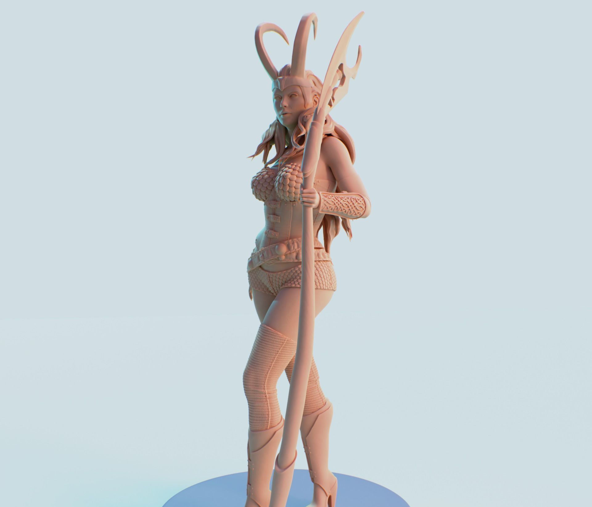 Lady Loki Fanart 3D 3D print model_4