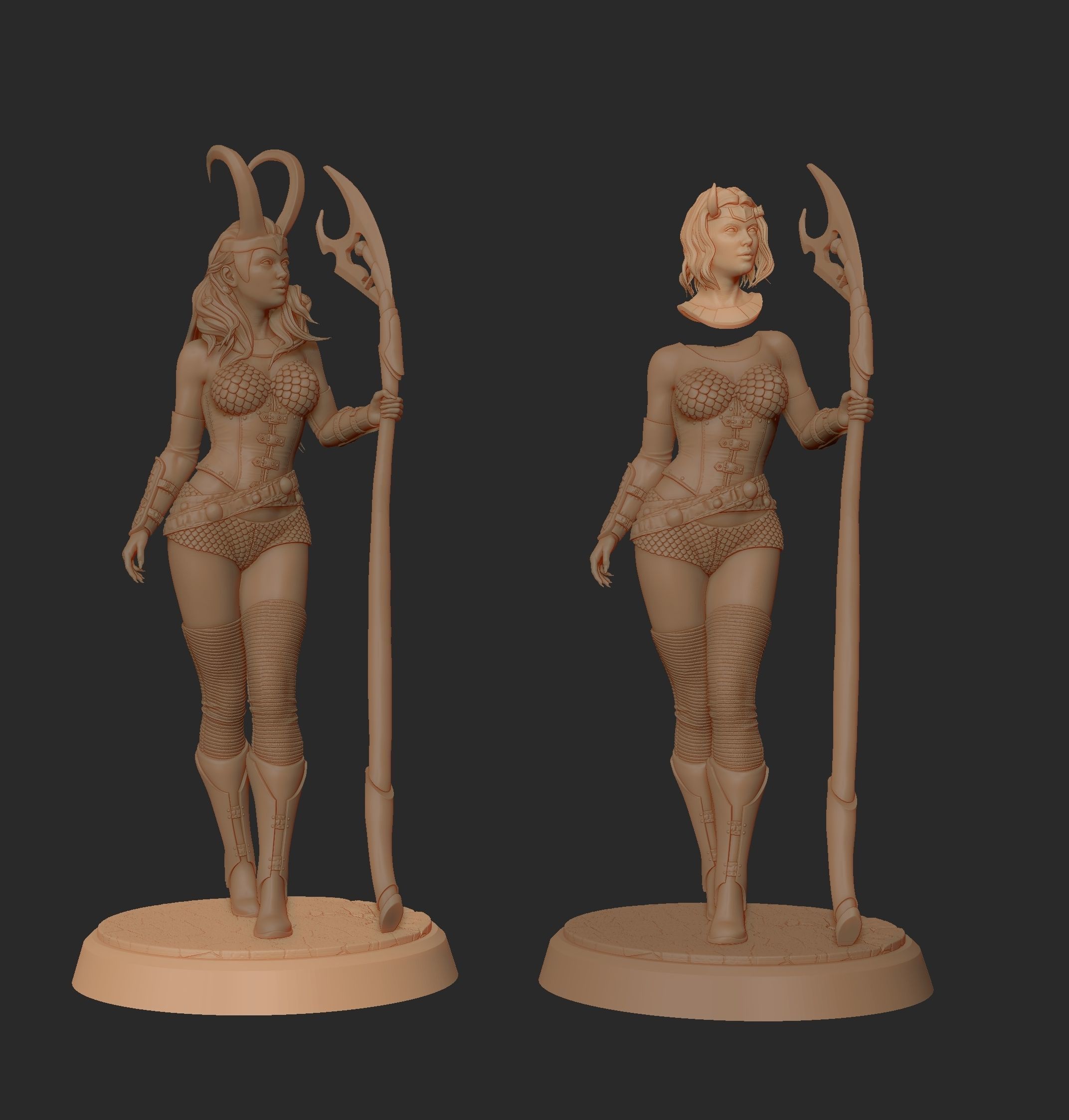 Lady Loki Fanart 3D 3D print model_5