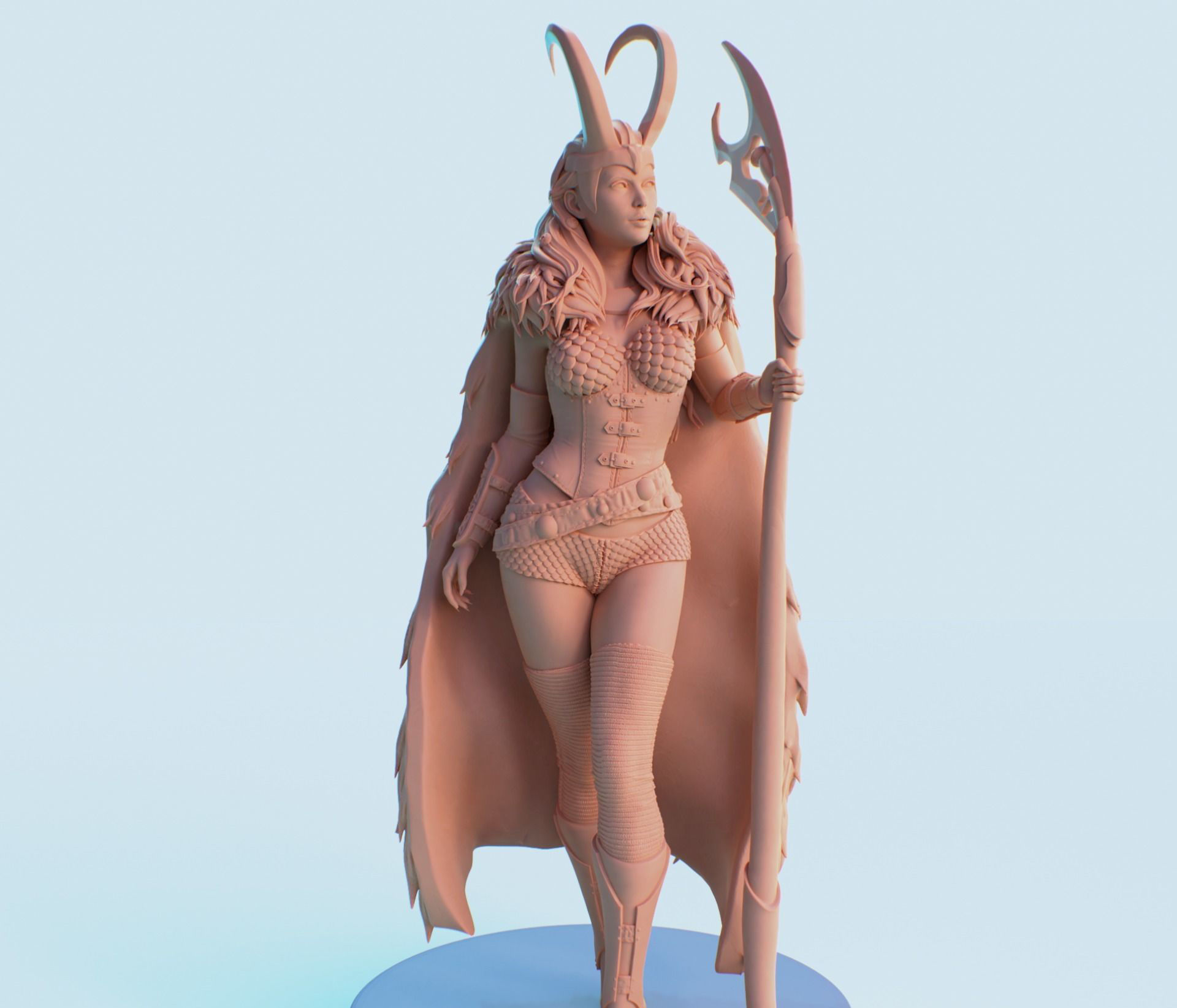 Lady Loki Fanart 3D 3D print model_7