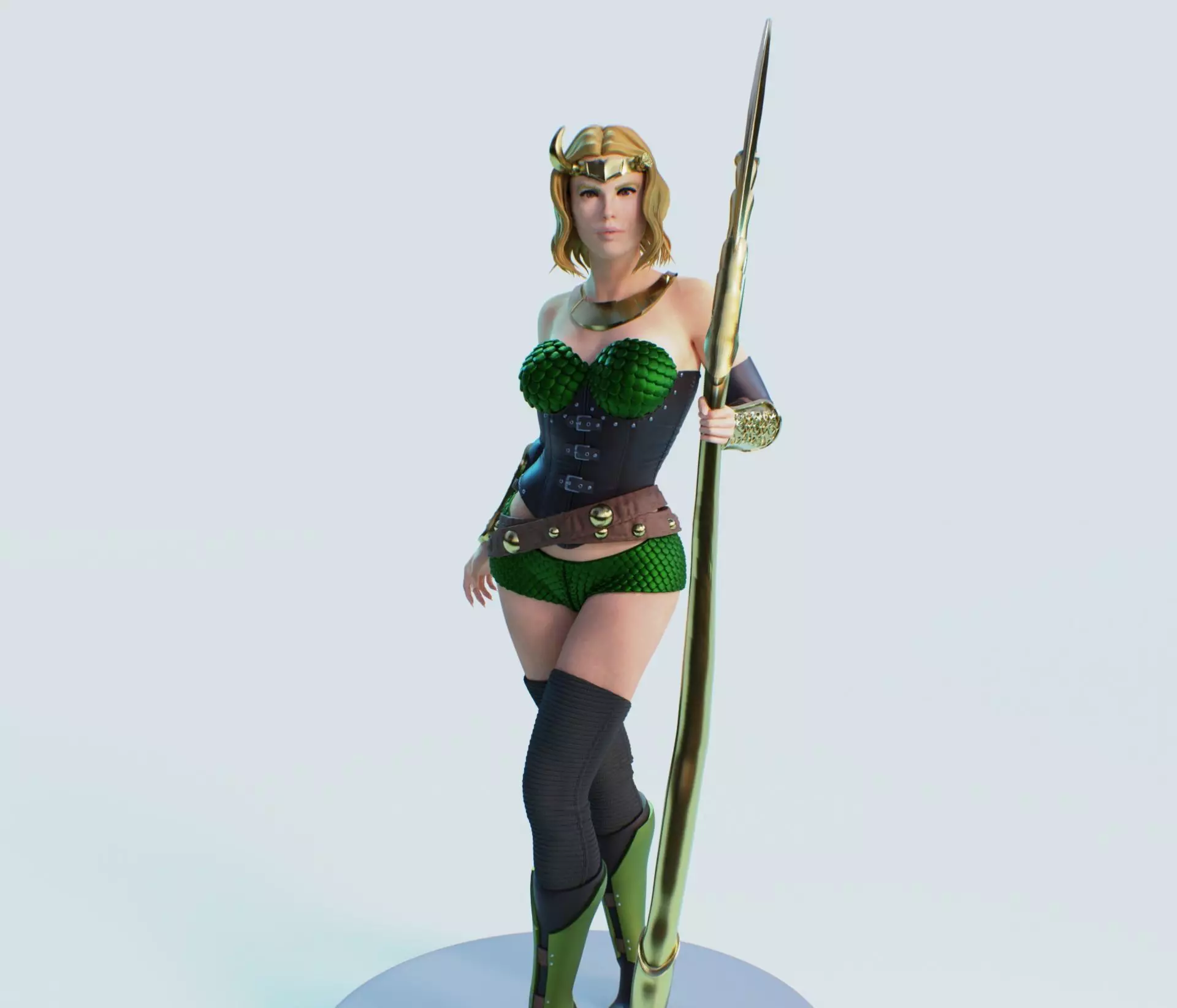 Lady Loki Fanart 3D 3D print model_0