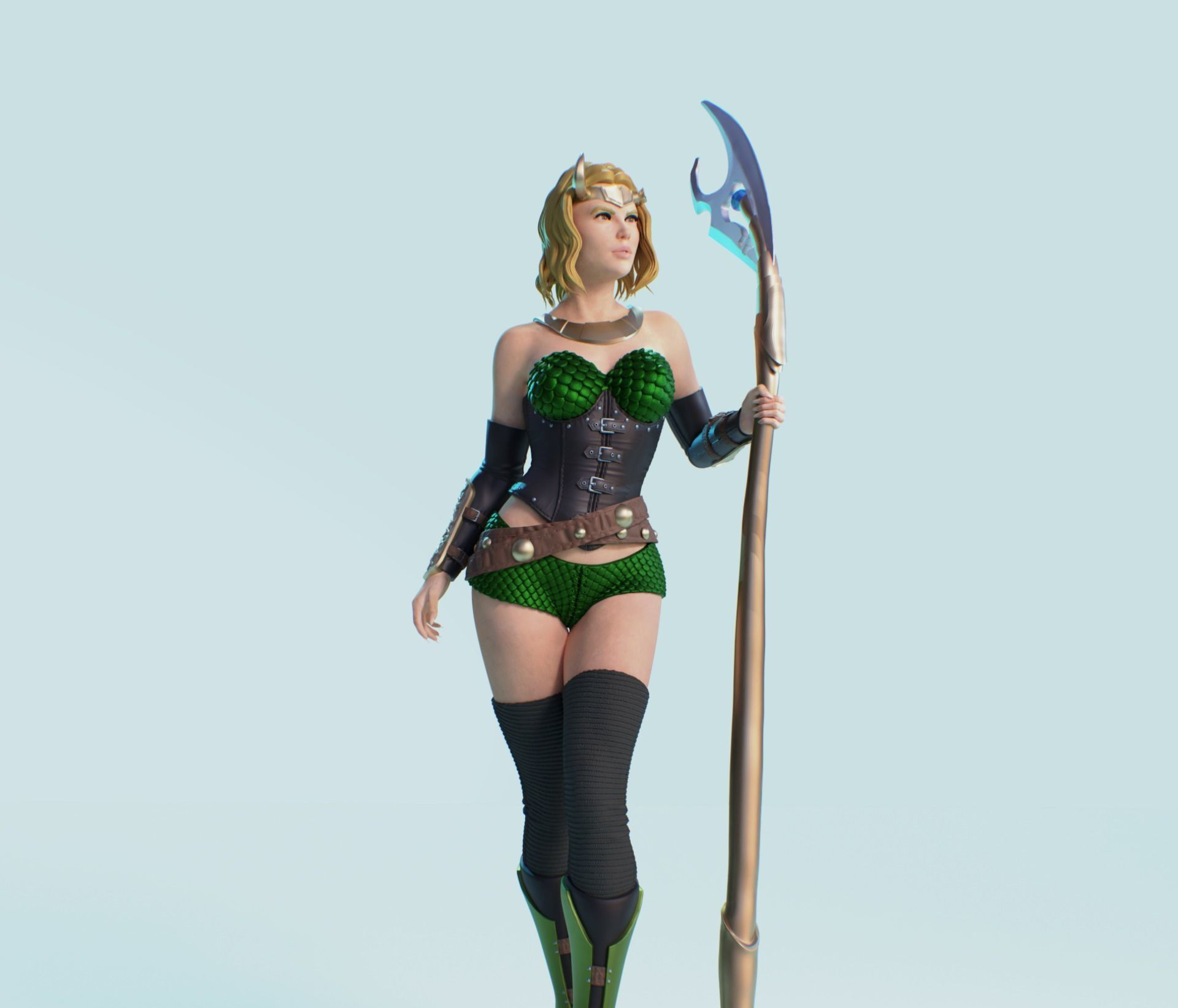 Lady Loki Fanart 3D 3D print model_1