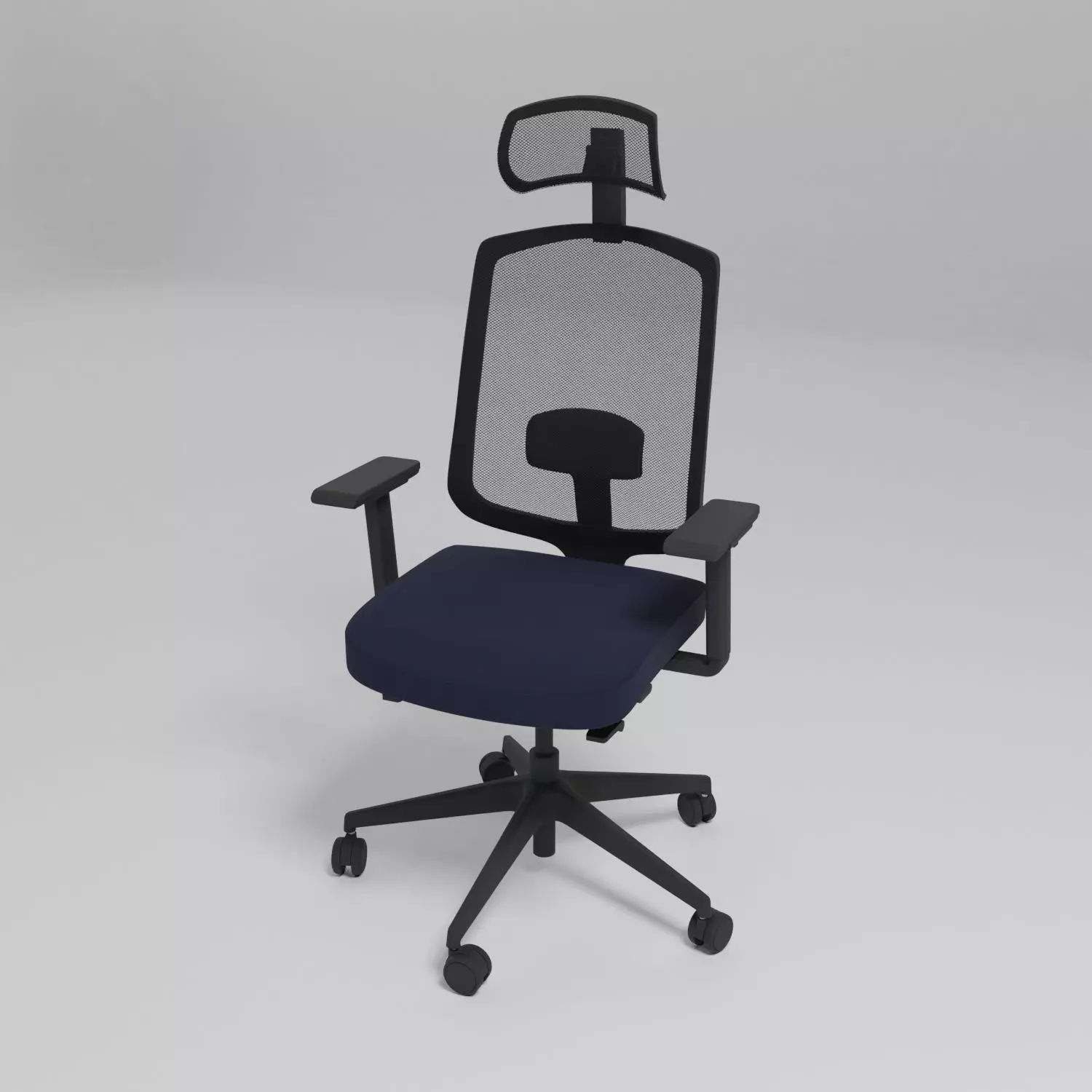 SAVA - Office chair with 5-star base - Free 3D model_0