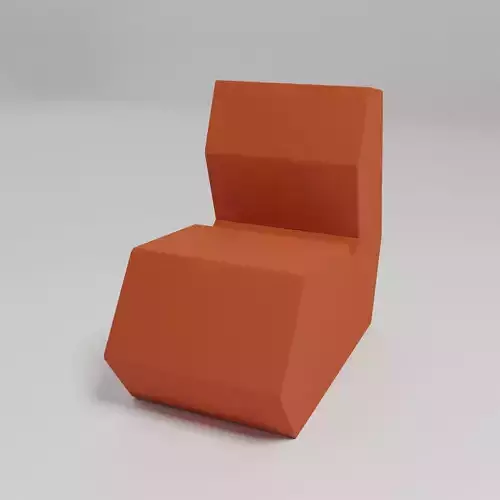 SHAPE - Fabric easy chair with fire retardant padding -