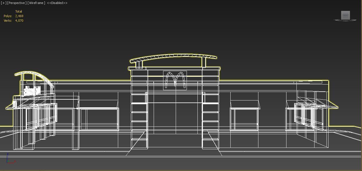 Arch Viz Restaurant 3d Model McDonalds 3D model_11