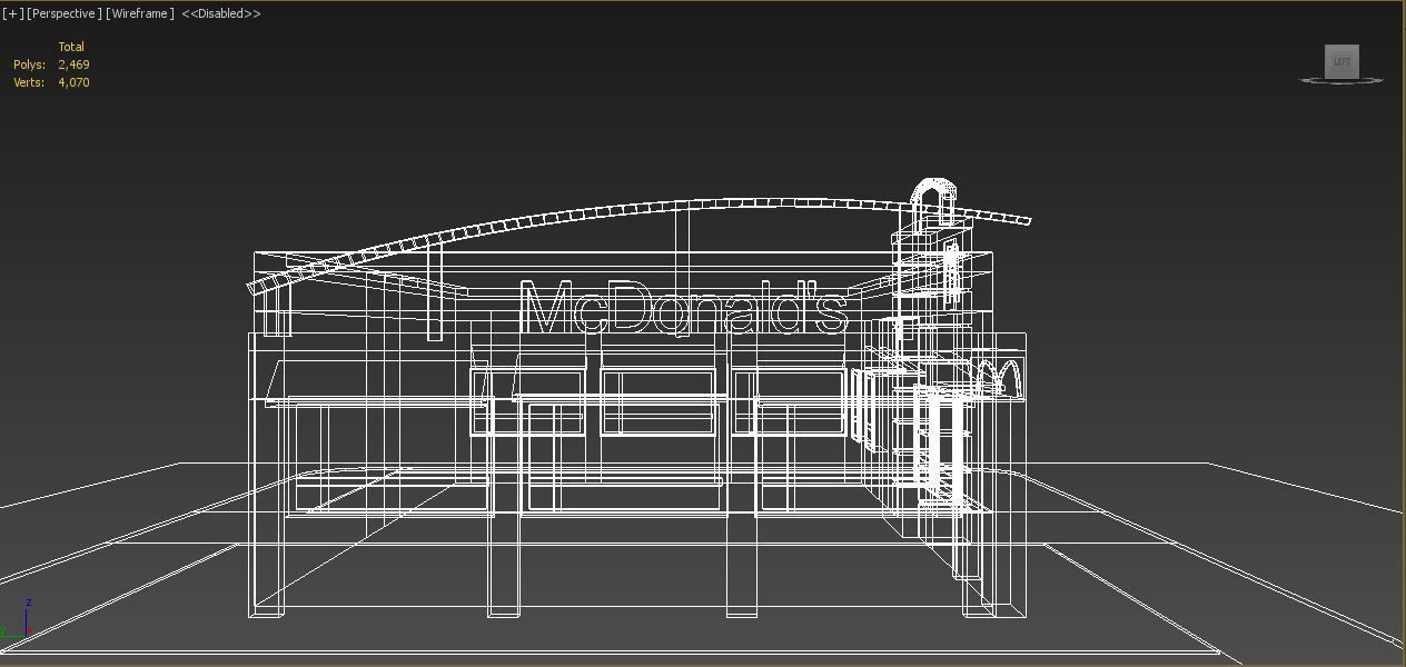 Arch Viz Restaurant 3d Model McDonalds 3D model_12