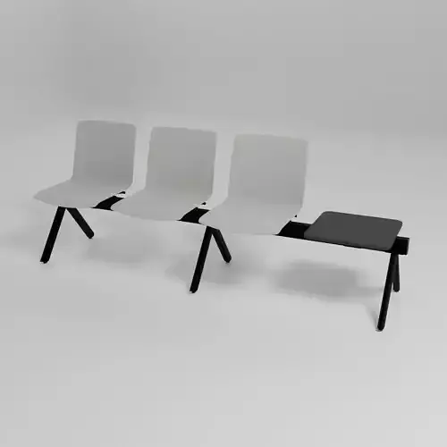 SHILA - Freestanding 3 seater bench with the table top -