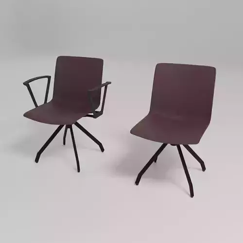 SHILA - Reception chair with 4-star base -