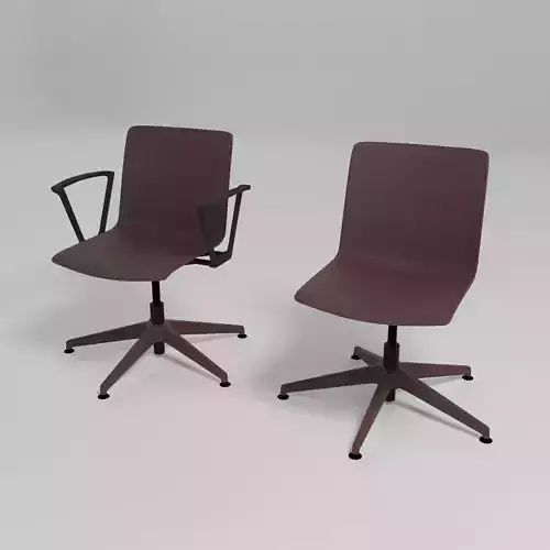 SHILA - Reception chair with 5-star base -