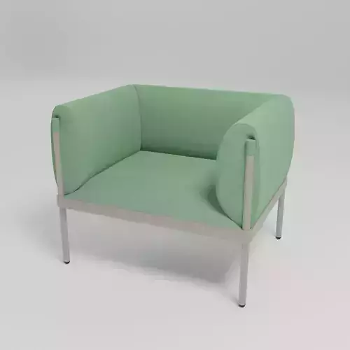 STILIT - Fabric armchair with armrests - Free 3D model