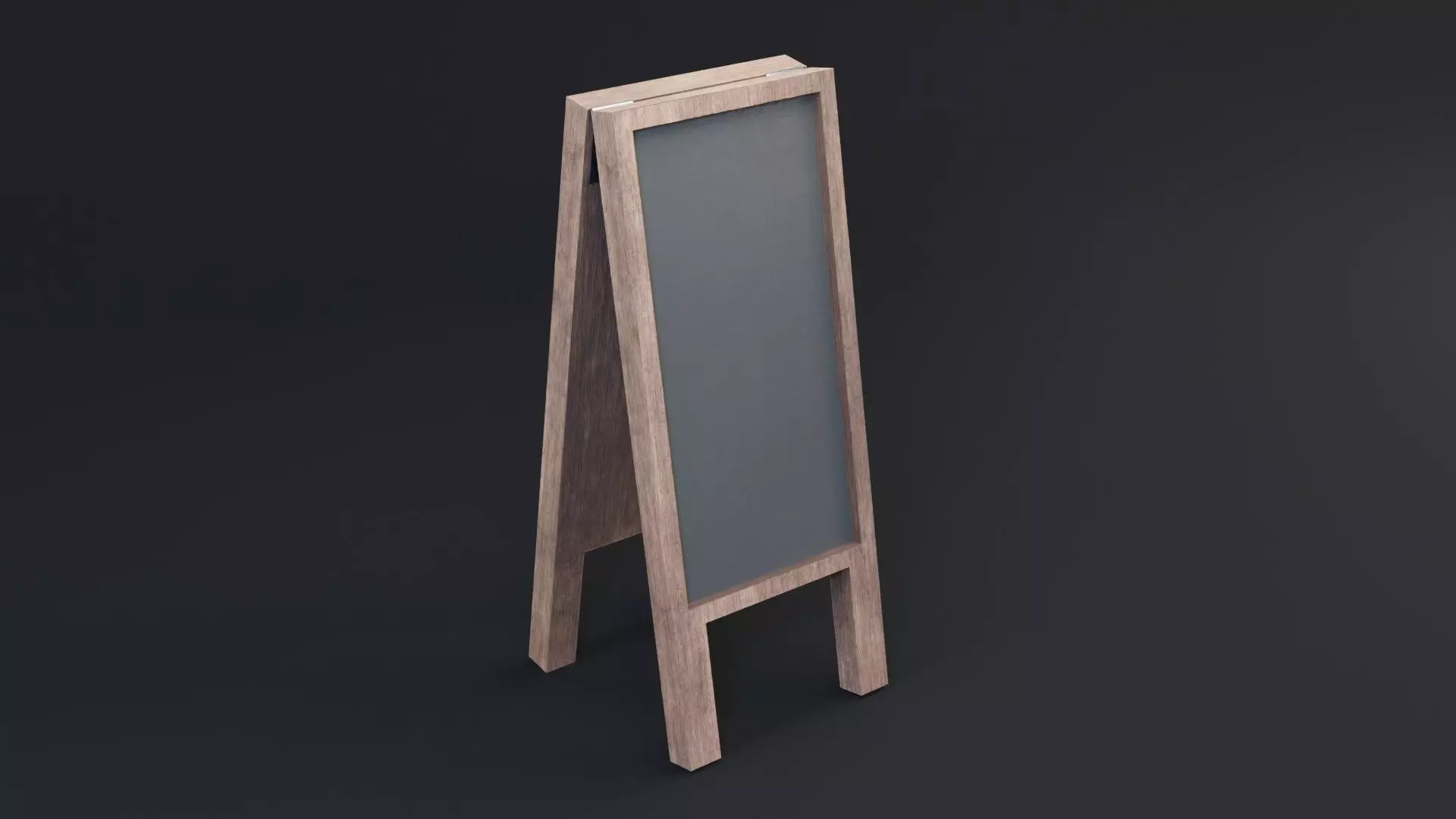 Black Board Game Ready - Low Poly 3d Model Low-poly 3D model