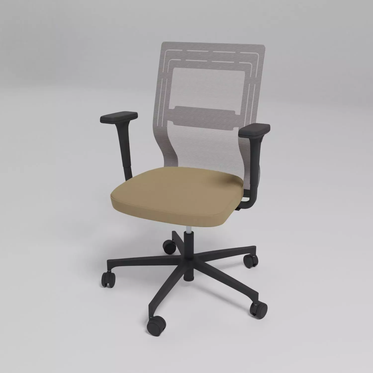 TANYA - Office chair with armrests with castors - Free 3D model