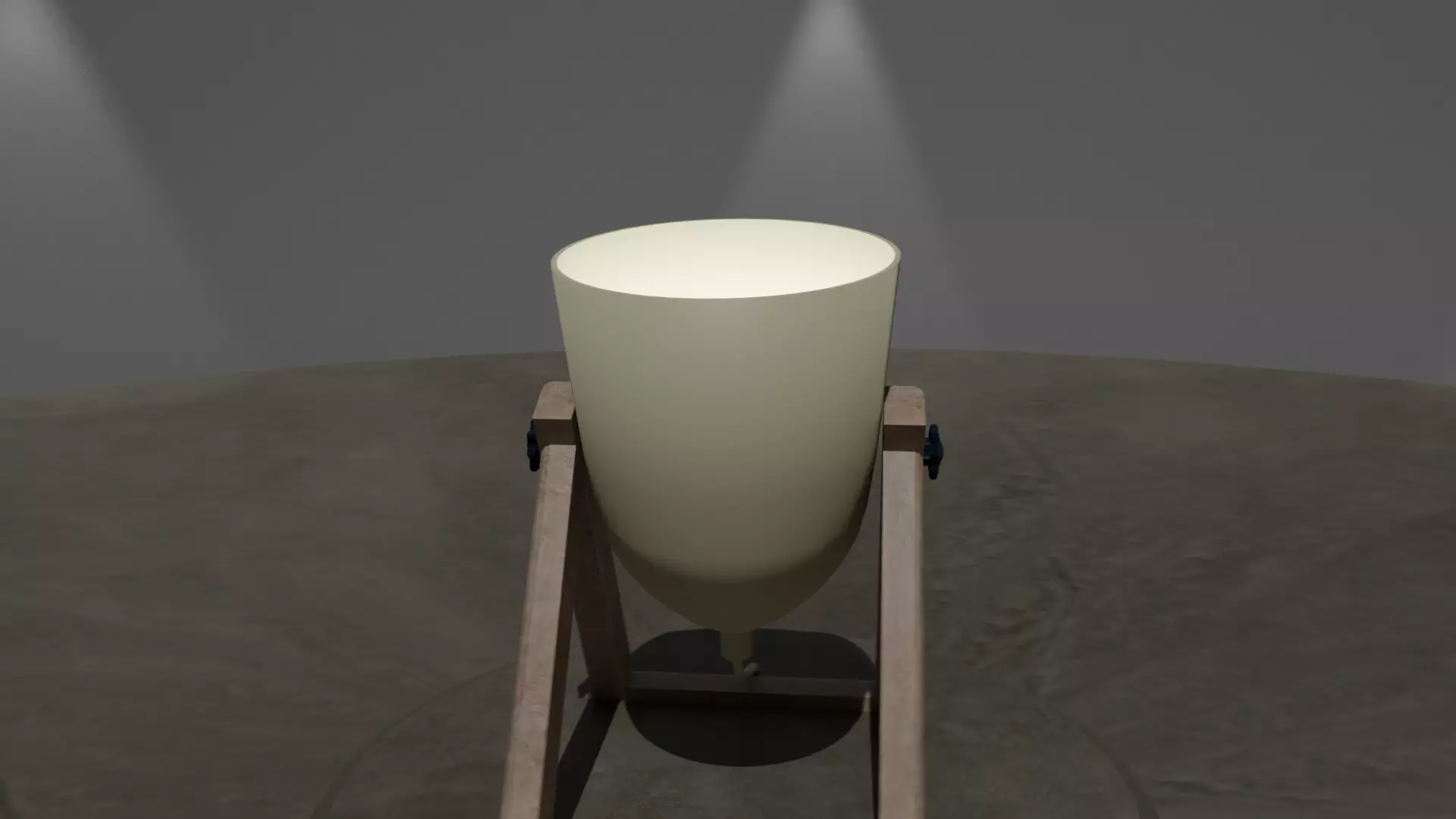 Small lamp Free low-poly 3D model_0