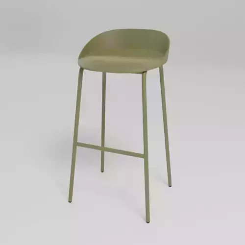 TEAM - Polyurethane stool with footrest -