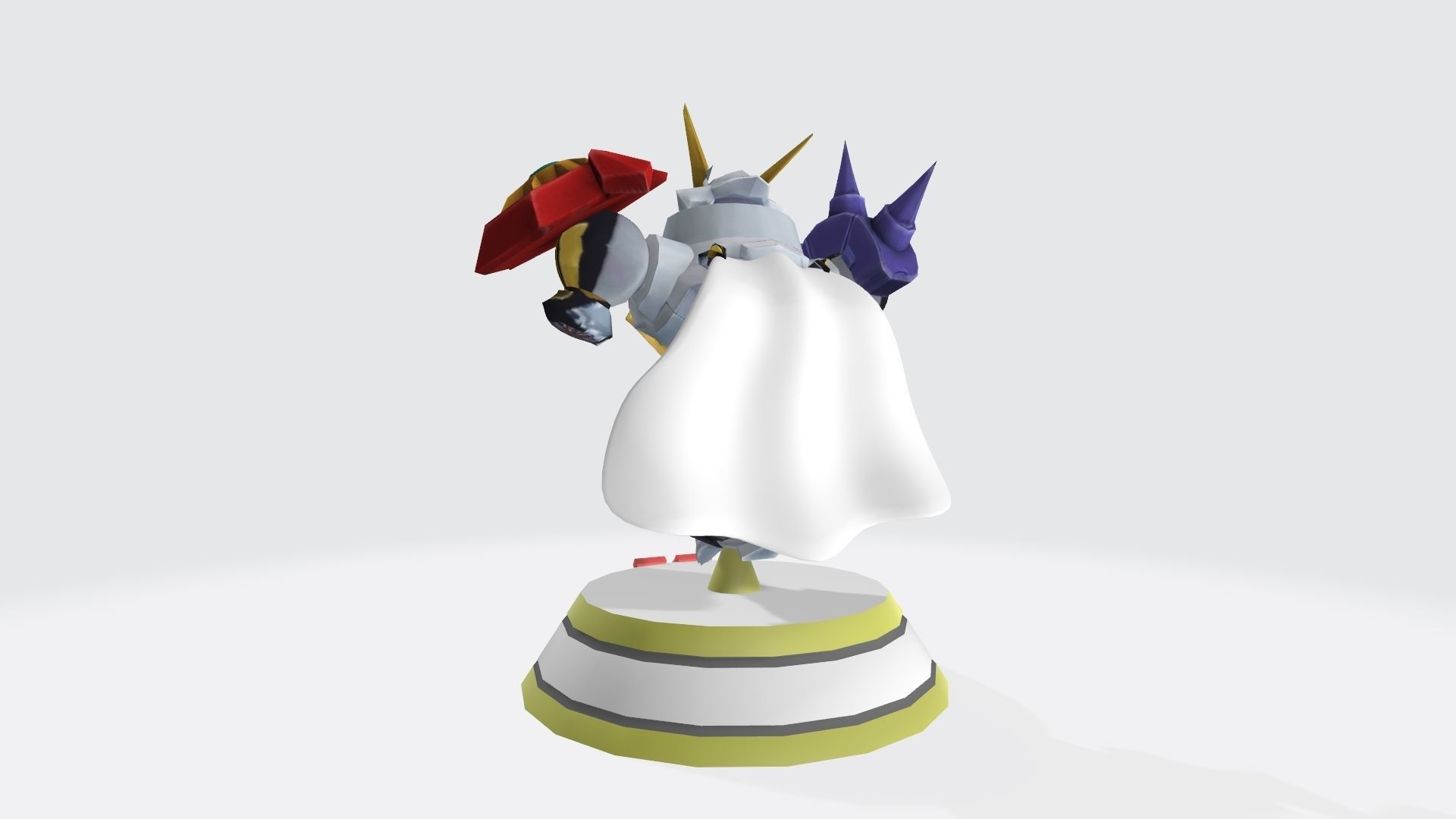 Omnimon X  bust 3D print model_1