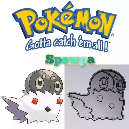 Amazing Pokemon Spewpa Cookie Cutter Stamp Cake Decorating 