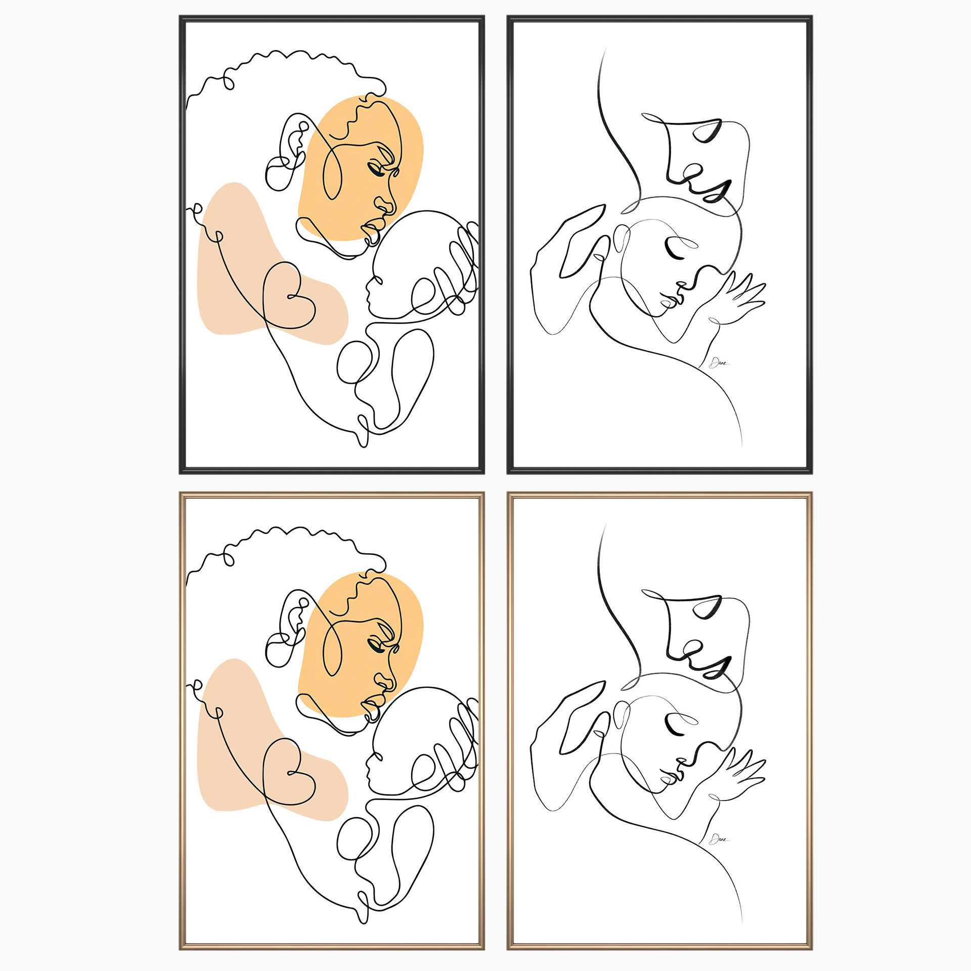 Wall Art Set 3620 3D model_1