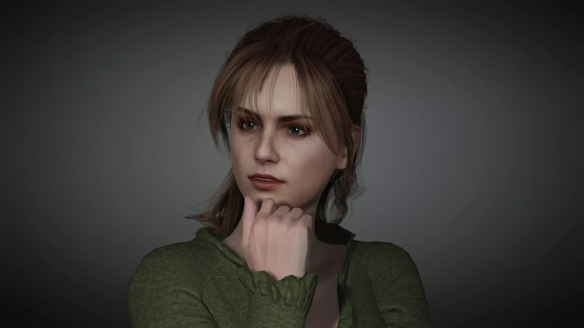 AAA Realistic Female Character 02 Low-poly 3D model_0