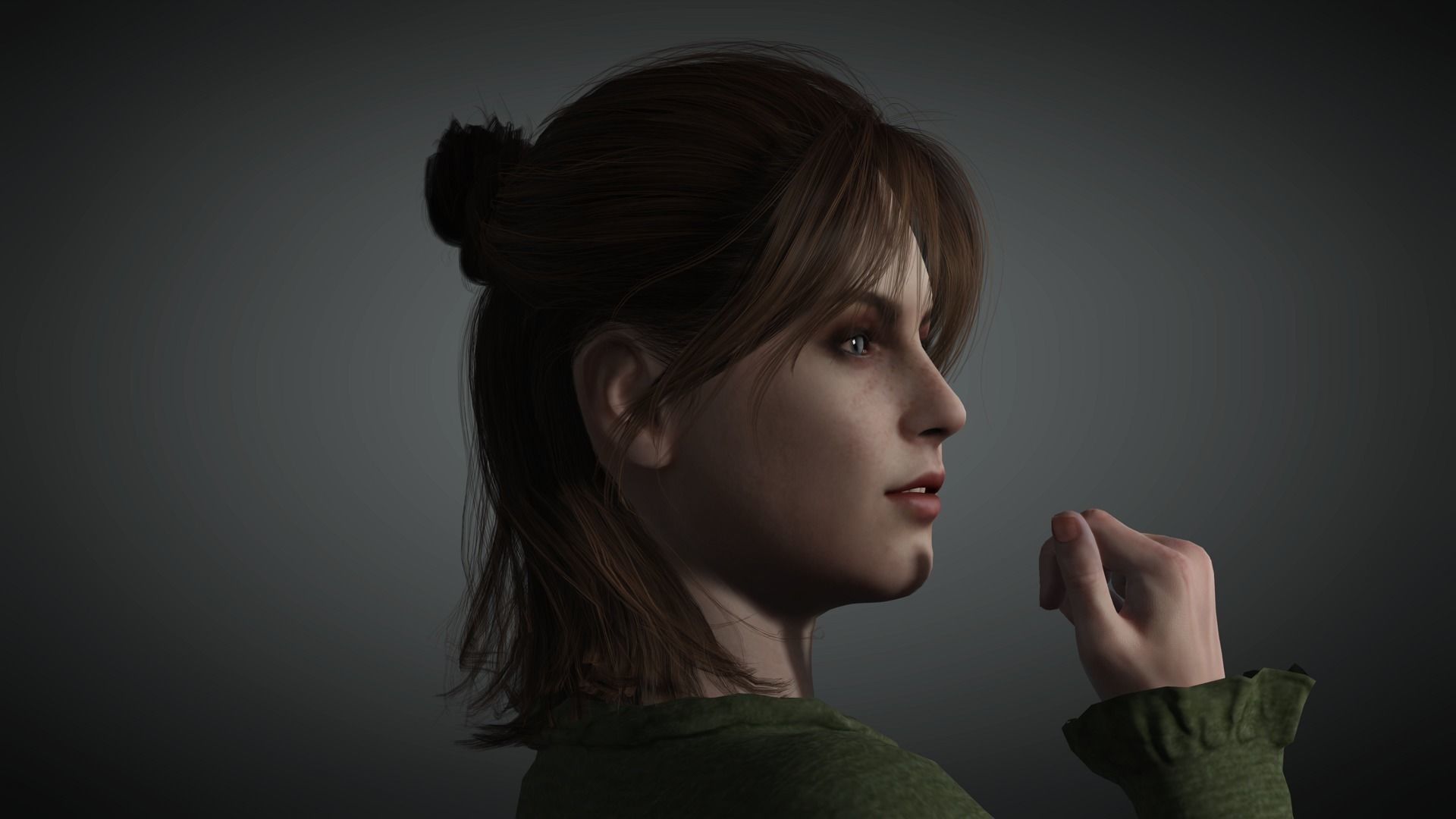 AAA Realistic Female Character 02 Low-poly 3D model_5