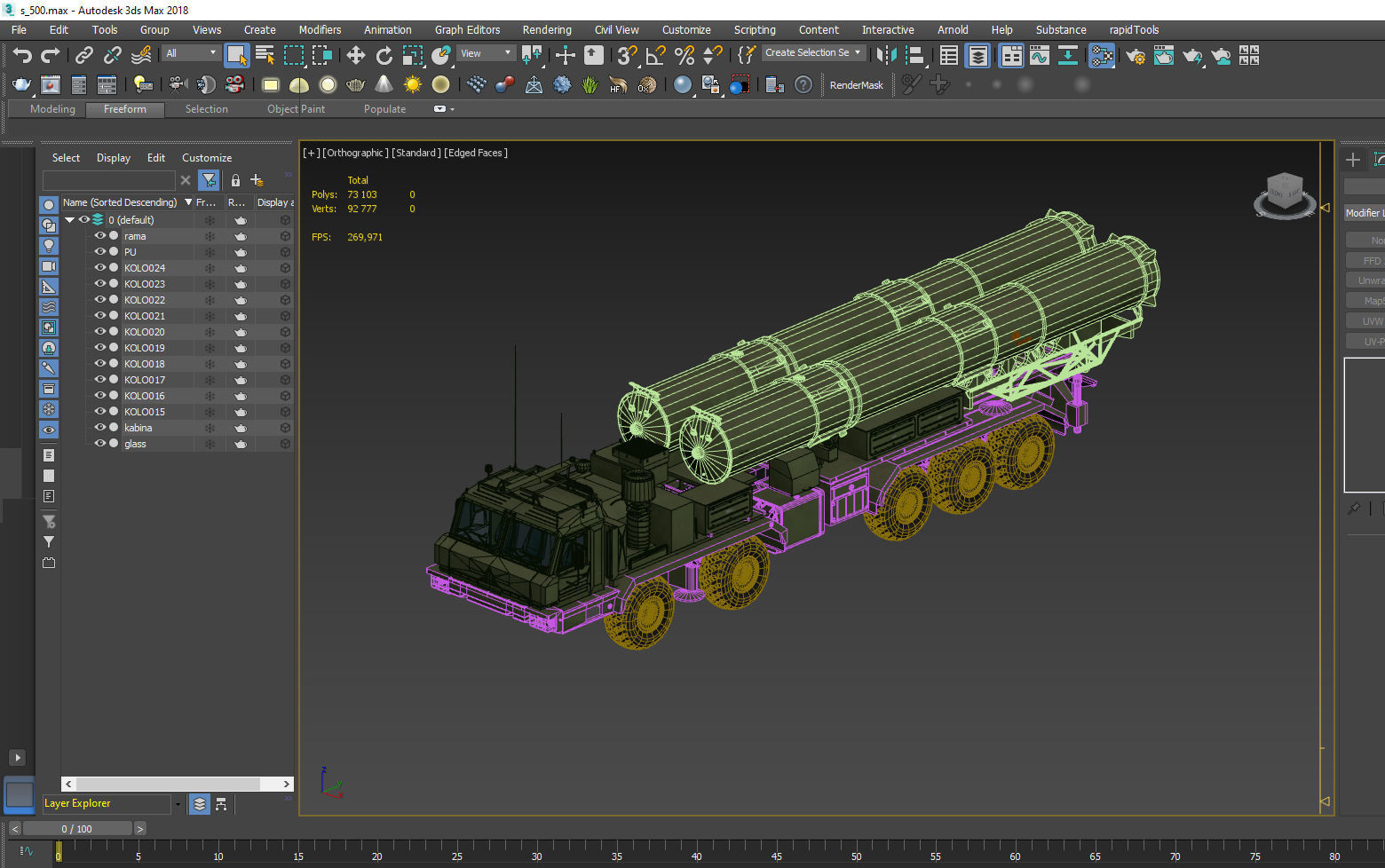 S-500 Prometheus  missile system  3D model_11