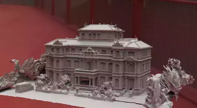 Spencer Mansion resident evil 3D model
