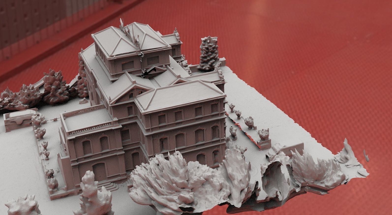 Spencer Mansion resident evil 3D model_2