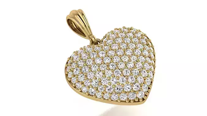 Heart Pendant 3D print model