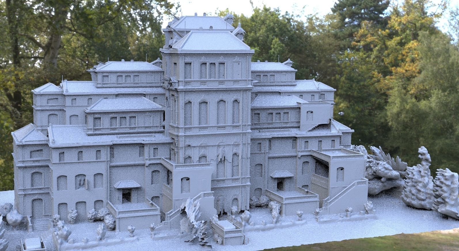 Massive Mansion Elizabethan 3D model_2