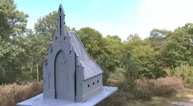 Church Halloween horror style