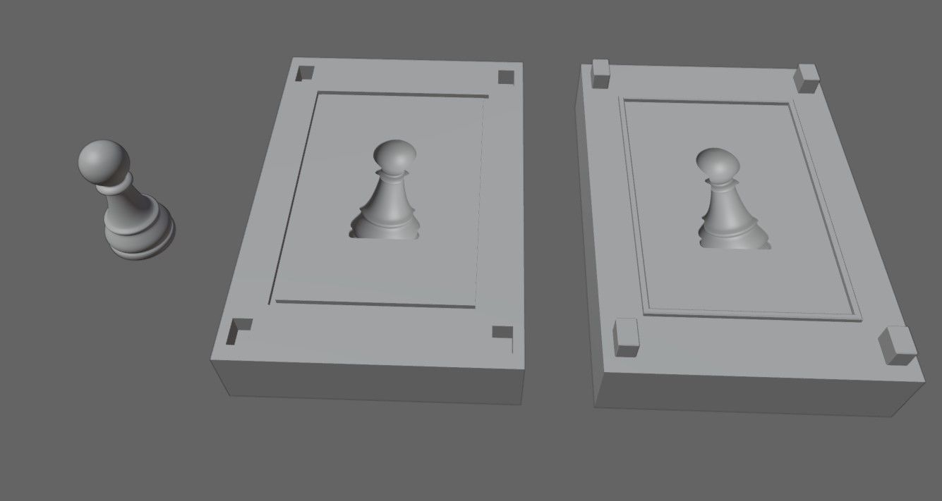 Mold for Pawn - Chess Game - Form - Xadrez Molde Forma 3D print model_15