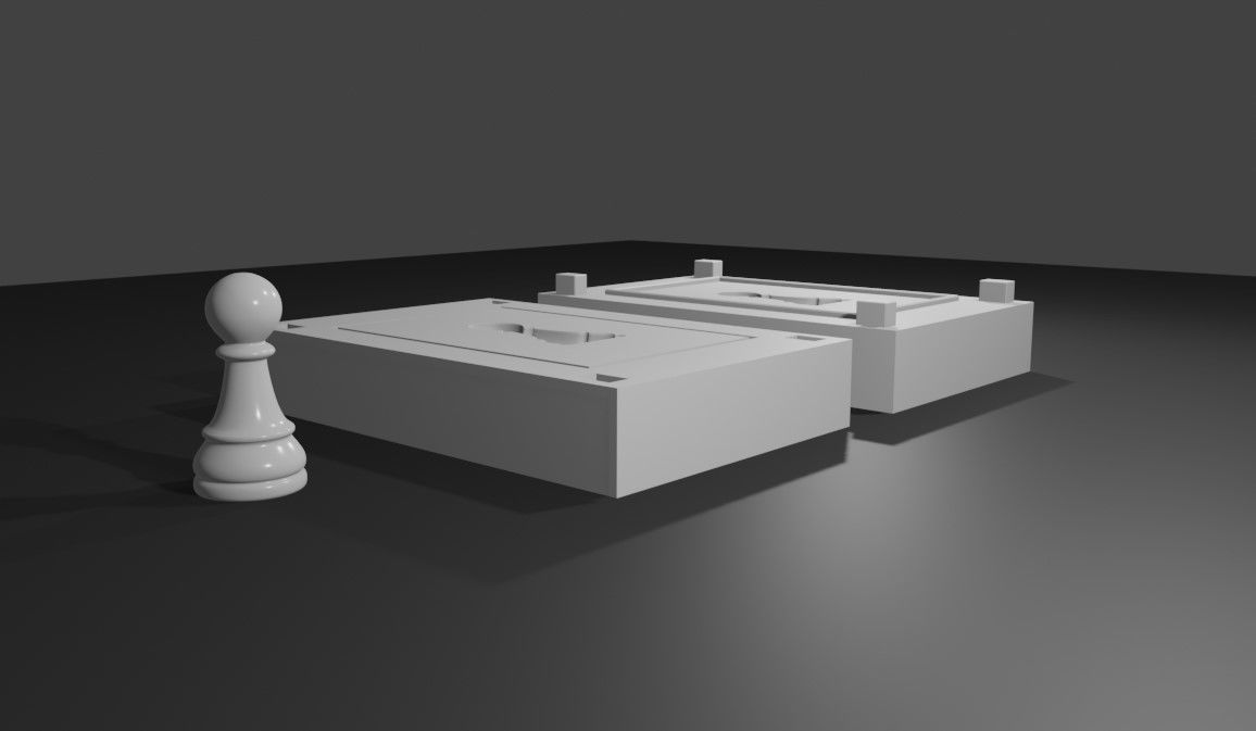 Mold for Pawn - Chess Game - Form - Xadrez Molde Forma 3D print model_7
