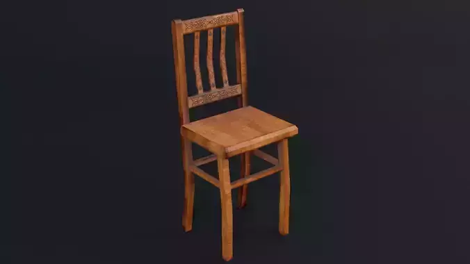 Chair Modular Pack - Game Ready - Low Poly PBR 3D Model Low-poly 3D model
