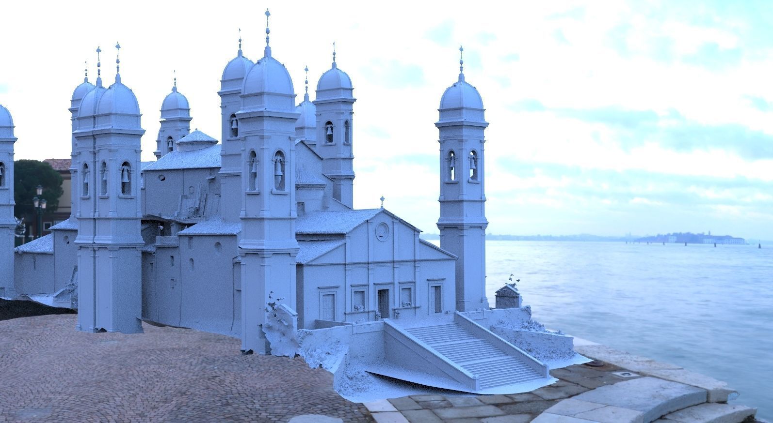 Italian Church Huge 3D model_1