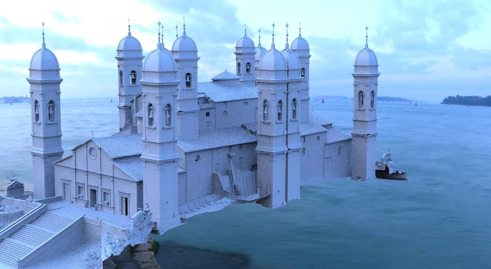 Italian Church Huge 3D model_0