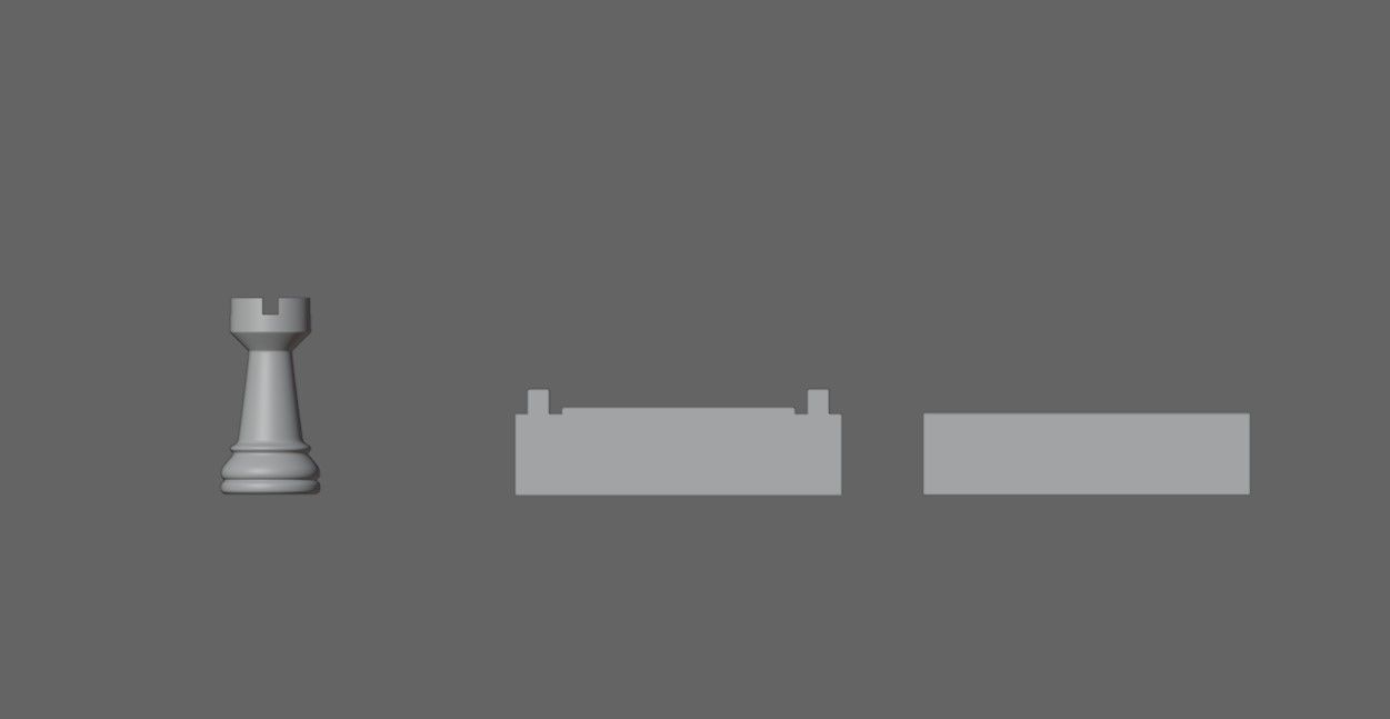 Mold for Tower - Chess Game - Form - Xadrez Molde Forma 3D print model_3