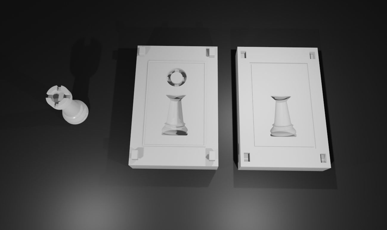 Mold for Tower - Chess Game - Form - Xadrez Molde Forma 3D print model_11