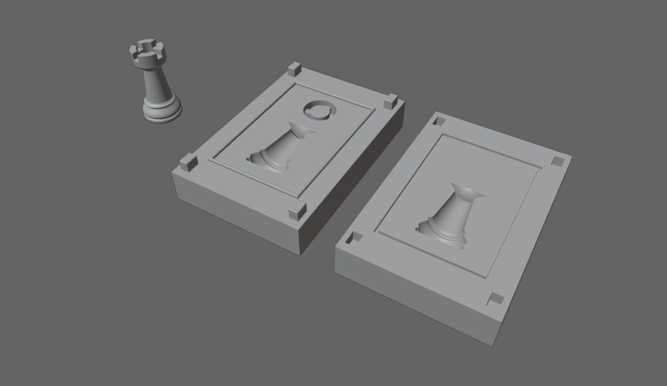 Mold for Tower - Chess Game - Form - Xadrez Molde Forma 3D print model_5