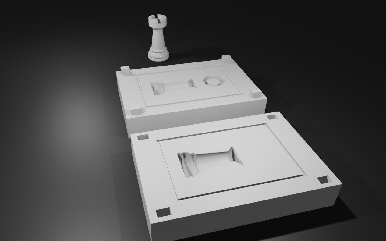 Mold for Tower - Chess Game - Form - Xadrez Molde Forma 3D print model_14