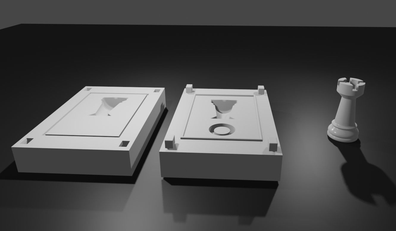 Mold for Tower - Chess Game - Form - Xadrez Molde Forma 3D print model_17