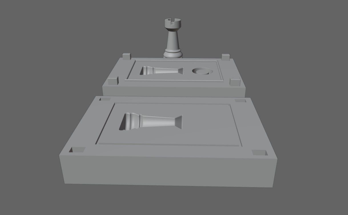 Mold for Tower - Chess Game - Form - Xadrez Molde Forma 3D print model_6