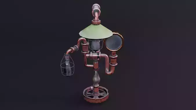 Fantastic Light High Poly 3d Model  Low-poly 3D model