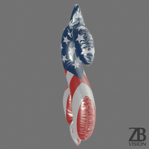 Dollar Balloon 3D model_6