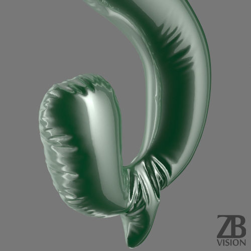 Dollar Balloon 3D model_11