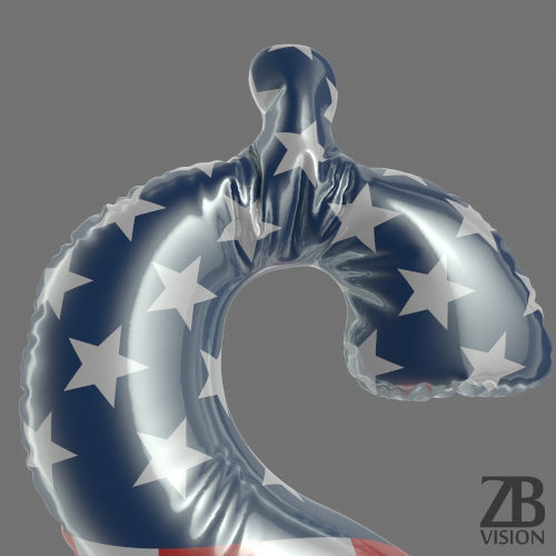 Dollar Balloon 3D model_5